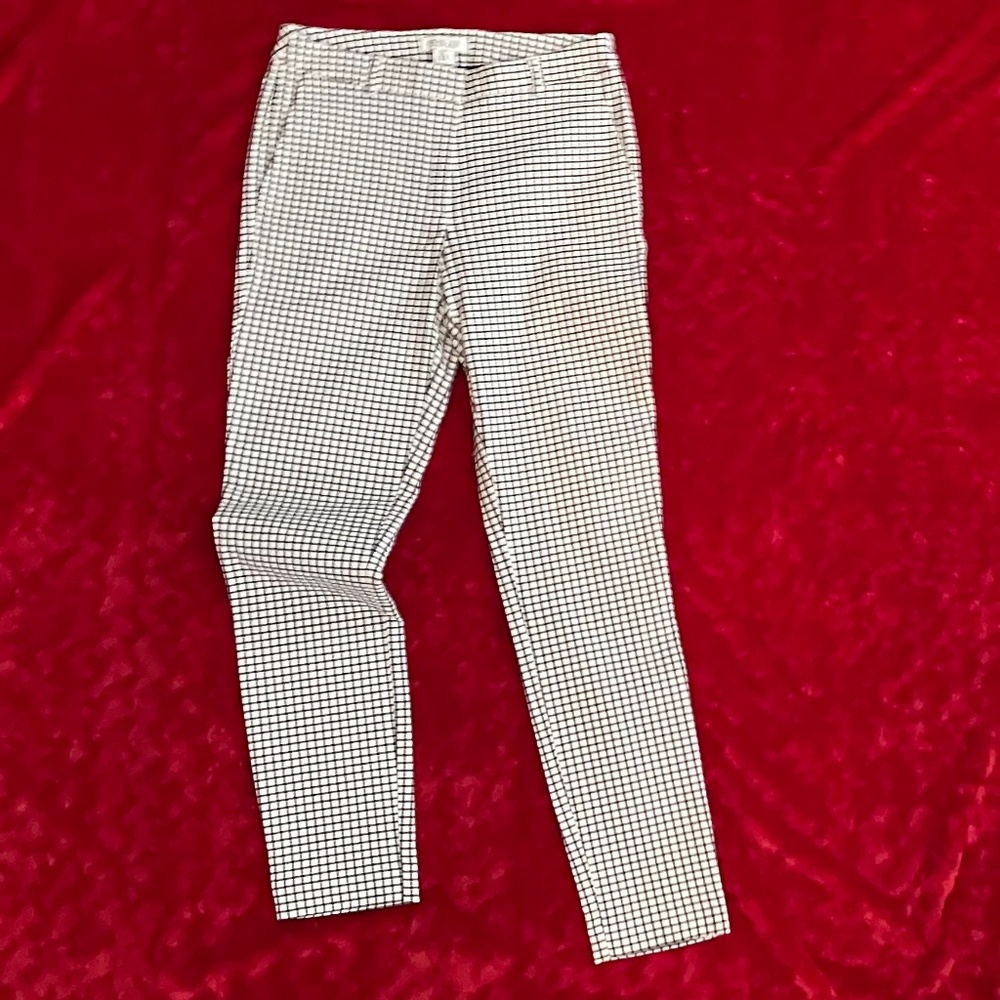 Rachel Zoe black/white plaid pants.